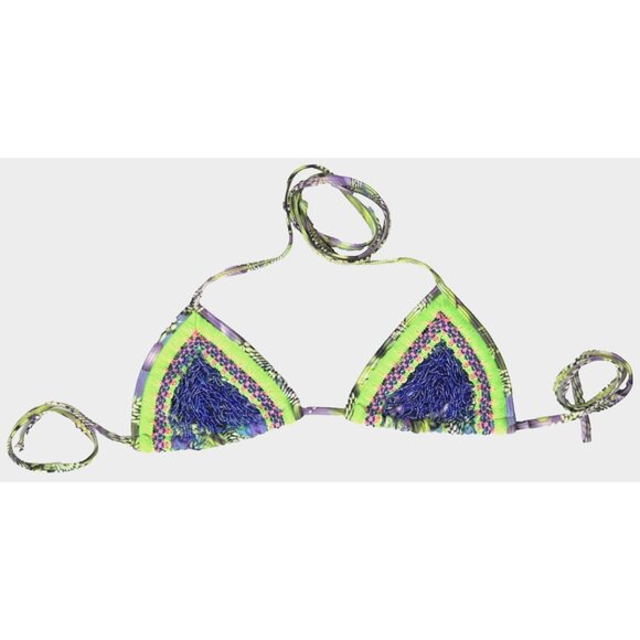 B Swimwear Other - Mermaidcore Boho Bikini Top M Green Purple Blue Beaded Swim Fairycore Festival